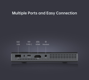 Proyector con Sistema Android 9.0 Compatible con YouTube/<span class=keywords><strong>Netflix</strong></span>, Funcionamiento Fluido; Decodificación Nativa 1080P, LED Portátil para Uso Diario en el Hogar - Product Image 5