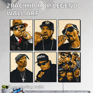Affiches et impressions <span class=keywords><strong>2PAC</strong></span> Legend Star, peinture à l'huile originale sur toile, décoration moderne pour la maison, portrait de rappeur - Product Image 5