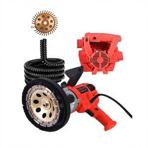 Máquina pulidora de hormigón para suelos y paredes, motor de alto momento de carga, desbaste grueso, multifuncional, integrada, sin polvo, automática para paredes - Product Image 1