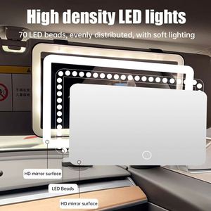 Wholesale Car Interior <b>Mirrors</b> Visor Plate <b>LED</b> HD Touch Screen <b>Makeup</b> <b>Mirror</b> Rechargeable Type-C Charging Portable Universal - Product Image 5