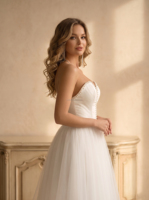 Robe de mariée grande taille, col cœur, coupe trapèze, en satin, style robe de bal, sur mesure, vente en gros pour la mariée