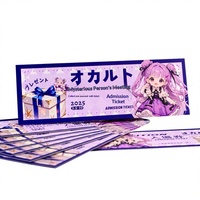 Impression personnalisée de billets événementiels sécurisés avec ligne de déchirement et zone à gratter pour événements de concerts en boîte de nuit, billets VIP créatifs