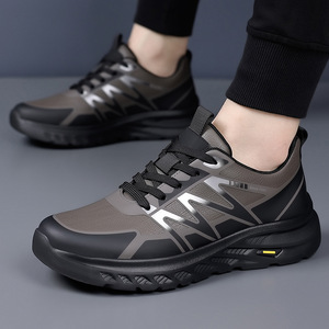 Chaussures de randonnée pour hommes, printemps, bout rond, tige en mesh synthétique, semelle extérieure en caoutchouc, semelle intermédiaire en EVA, respirantes, légères, pour voyages en plein air - Product Image 4