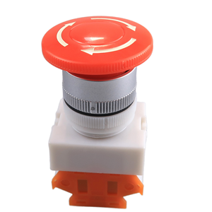 Bouton d'arrêt d'urgence JIEYUE LAY37-01ZS, tête champignon, IP20, en acier inoxydable, normalement fermé, pour contrôle industriel - Product Image 1
