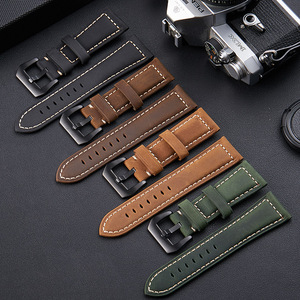 <span class=keywords><strong>Bracelet</strong></span> de remplacement en <span class=keywords><strong>cuir</strong></span> vintage pour hommes, 20mm 22mm 24mm 26mm, pour montre connectée <span class=keywords><strong>Apple</strong></span> - Product Image 3
