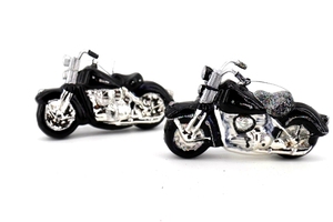 हेलोवीन उच्च गुणवत्ता हाथ से पेंट काले शांत व्यक्तित्व मोटरसाइकिल Baubles गर्म क्रिसमस घर कांच आभूषण सजावट - Product Image 5