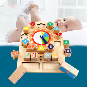 High Quality Digital 3D Wooden Clock Toy for Kids Early Educational Teaching Aid Direct Factory Sale Christmas Gift - Product Image 4