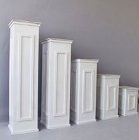 Piliers décoratifs en PVC pour scène de mariage, socles carrés blancs, colonnes romaines, moules de colonnes, vente en gros, livraison rapide