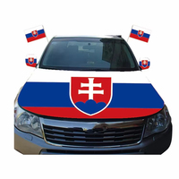 T-shirts, chapeaux, drapeaux de pays européens personnalisés de haute qualité, drapeaux de voiture, drapeaux d'extérieur 3x5 pour supporters de football de Slovaquie