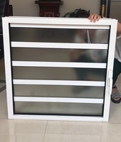 Fenêtres à jalousies sud-américaines avec moustiquaire, cadre en aluminium, volets réglables, fenêtre à jalousies