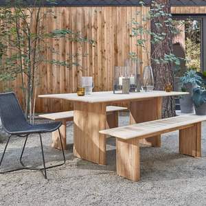 Muebles de jardín modernos para todo clima Marco de hierro Tejido Mimbre Juego de comedor al aire libre para patio y cocina de hotel - Product Image 2