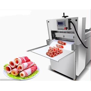 Nouvelle machine à trancher la viande automatique commerciale PF, <span class=keywords><strong>prix</strong></span> usine, 220V, épaisseur réglable, lames en acier inoxydable, 300-500kg/h - Product Image 5