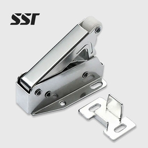 Stainless Steel Spring Door Latch Slide <b>Locker</b> Sliding Door Catcher <b>Cabinet</b> Door Suction Bouncer for Warehouse - Product Image 1