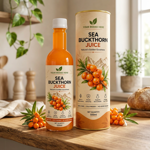 Jugo Premium de Bayas del Himalaya 500ml, Extracto Puro de Espino Amarillo, Bebida Natural para el Bienestar, Marca Privada, Espino Amarillo Natural - Product Image 1