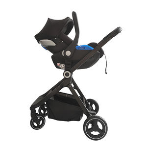 Seggiolino auto e passeggino in guscio d'uovo 3 in 1 posti a due vie seduti e sdraiati rivolti a genitori con neonati - Product Image 4