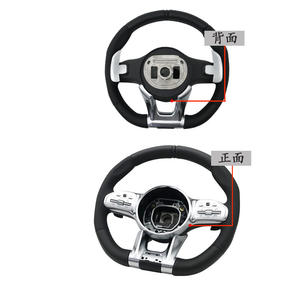 Volant Mercedes BZ001 AMG Modifié Amélioré Style Racing Entièrement en Cuir - Product Image 4