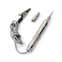 Testeur de Circuit Automobile Sonde Lumineuse DC 6V 12V 24V Lampe de Test de Système Stylo Détecteur de Tension en Cuivre