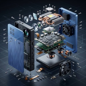 Custom R&D Mini Portable <b>Projector</b> Full Internal Structure Design Optical Lens Copper Heat Sink PCB <b>Speaker</b> Assembly OEM ODM - Product Image 1