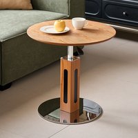 Table basse vintage en bois massif de style Bauhaus, table à manger réglable en hauteur, table de réunion, chaises, table de café pour hôtel