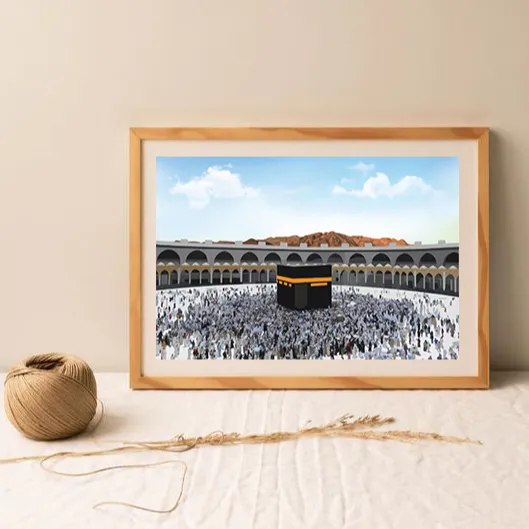 Islamische Wand kunst KAABA MAKKAH Mekka Leinwand Malerei Druck für Wohnkultur Wohnzimmer