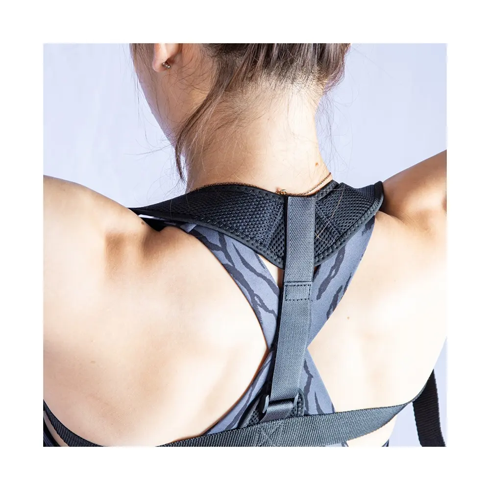 Recommend Black Round Comfortable Neoprene Posture Corrector Protection Band