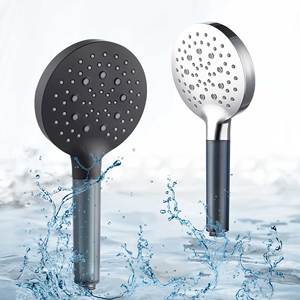 Pomme de douche haute pression claire et économe en eau avec pomme de pluie et filtre pour salle de bain - Product Image 1
