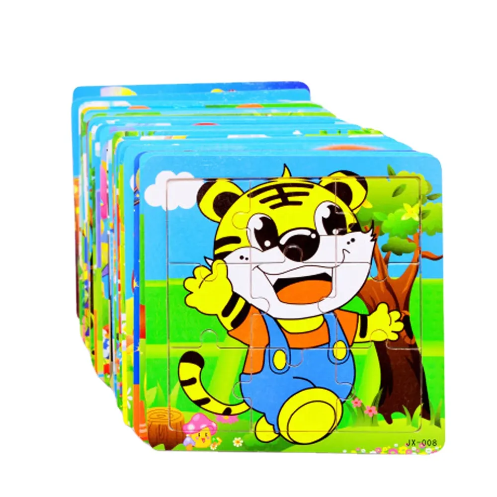 9pcs 3D Jigsaw Puzzle for Children Kids Toys for Children Baby Toys educational wooden toys puzzle gift for kids
