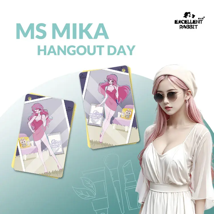 สุดยอดกระต่ายขายส่ง Ms mika hangout วันการ์ดหอมสี่เหลี่ยมผืนผ้ากลิ่นหอมแขวนน้ําหอมปรับอากาศ