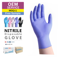 Gants en nitrile jetables non stériles ANBOSON, sans poudre, de qualité alimentaire, pour examen médical et clinique