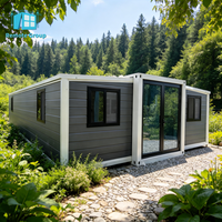 Villas modulaires de luxe populaires à 3 chambres, personnalisables, maisons préfabriquées en conteneurs, maisons modulaires préfabriquées en promotion
