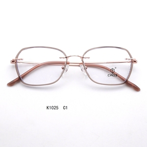 แว่นตา K1025 กรอบโลหะเมมโมรี่ น้ำหนักเบา ทนทาน ทันสมัย ดีไซน์ยืดหยุ่นเพื่อความสบาย - Product Image 1