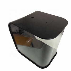 Tùy Chỉnh Hình Chữ Nhật Máy Tính Để Bàn Hiển Thị Đứng Thân Thiện Với Môi Cho Màu Đen Acrylic Cá Aquarium Phong Cách Hiện Đại Pre-Lắp Ráp - Product Image 1