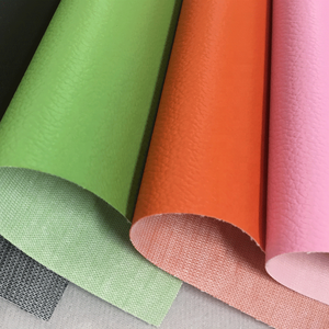 Eco Leder kratz feste mehrfarbig geprägte Vinyl gewebe <span class=keywords><strong>PVC</strong></span> künstliche synthetische Polster Leder rolle für Kleidung - Product Image 4
