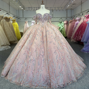 Jancember 6830 Robes de fête uniques pour 21e anniversaire de Quinceanera en cristal rose - Product Image 2