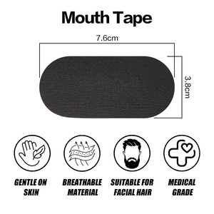 Benutzer definiertes Logo Farbduft Medizinischer Stoff Schmerzfreie Entfernung <span class=keywords><strong>Anti</strong></span>-Schnarch-Schlafst reifen Mund CE-zertifiziert Hypo allergen - Product Image 2