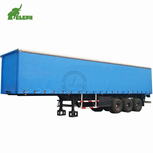 Haute qualité 3 essieux 40 60t boîte rideau côté Semi-<span class=keywords><strong>remorque</strong></span> étanche conseil Cargo Transport Van <span class=keywords><strong>remorque</strong></span> - Product Image 1