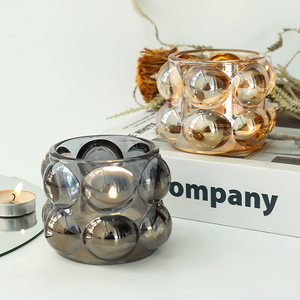 นอร์ดิกแก้วคริสตัลขนาดเล็กฟองเชิงเทียนโคมไฟเทียนขวดสำหรับสาวน่ารักของขวัญวันเกิดเครื่องประดับ - Product Image 5