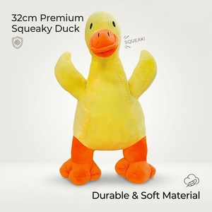 Interactive <b>Large</b> Dog Toy Low Frequency Grunting Hippo Duck Corgi Squeaky Plush 4.Heavy Duty Grunting Plush Dog Toy <b>Large</b> Animal - Product Image 6