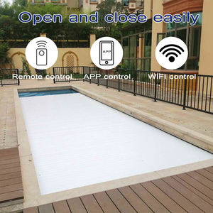 2026年製 安全ポリカーボネートプールスラット 自動プールカバー 家庭用屋外プール用 子供保護 - Product Image 2