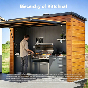 YardLux Cucina Esterna Personalizzabile - Griglia BBQ Modulare e Armadietti in Alluminio per Design su Misura di Patio e Giardino - Product Image 3