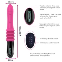 Hot Female Masturbating Extraction und Insertion Vibrator für Frauen 10-Modus-Vibration Automatische Teleskop-Dildo pistole