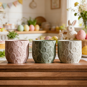 وعاء زينة على شكل أرنب عيد الفصح - زخرفة عيد الفصح ووعاء تخزين - ألوان وأحجام قابلة للتخصيص - Product Image 1