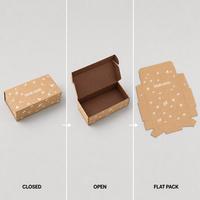 Boîte cadeau pliable en kraft motif libellule, impression personnalisée pour boulangerie, pâtisserie, aliments, cadeaux, vente en gros, directement de l'usine