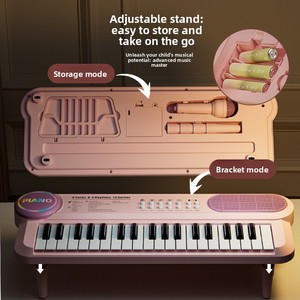 Clavier de piano multifonctionnel rechargeable à 37 touches, jouet musical pour enfants, vente en gros d'instruments de musique, pianos pour enfants à vendre - Product Image 2
