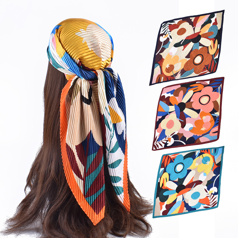 Muslin Headscarf Multi colors Print Chiffon