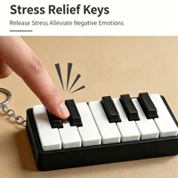 Pendentif clavier de piano imprimé en 3D, bouton de décompression, accessoires de suspension pour sac de piano, accessoires suspendus tendance, cadeaux d'anniversaire