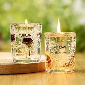 Adornos Decorativos para el Hogar Personalizados, Velas de Cera de Soja Perfumadas sin Humo con Flores Secas, Velas Aromáticas de Lujo al por Mayor con Etiqueta Privada - Product Image 4