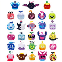 Vente chaude personnalisé Blox Fruits Anime jeu dessin animé jouets en peluche boîte d'impression léopard en peluche PP coton pour l'anniversaire des enfants