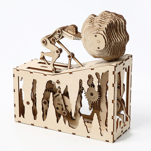 Đồ chơi xếp hình 3D bán chạy, cắt laser, xúc xắc gỗ tùy chỉnh, mô hình cơ khí 3D - Product Image 5