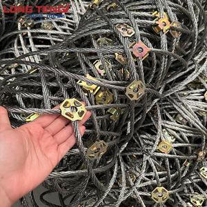 Filet <span class=keywords><strong>de</strong></span> protection en treillis métallique galvanisé tissé pour la prévention des chutes <span class=keywords><strong>de</strong></span> pierres, avec fonctions <span class=keywords><strong>de</strong></span> pliage et <span class=keywords><strong>de</strong></span> découpe - Product Image 6